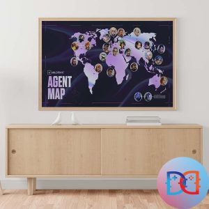 Valorant Agent Map 2024 Fan Gifts Home Decor Poster Canvas