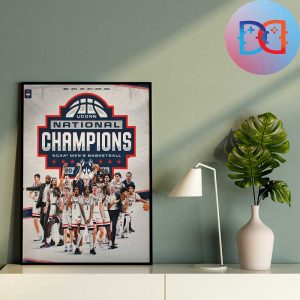 UConn Wins NCAA Men’s Basketball Championship 2024 Home Decor Poster Canvas